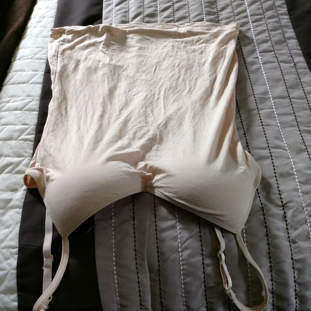 Beige Cami built-in bra small 32 34 a b